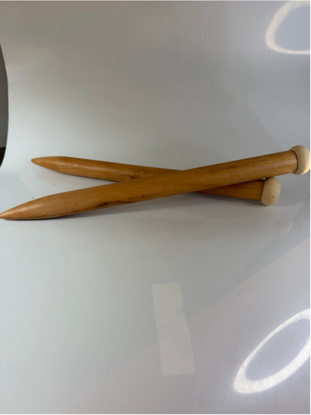Knitting Needles by BambooMN.com 30.0 mm 16” long